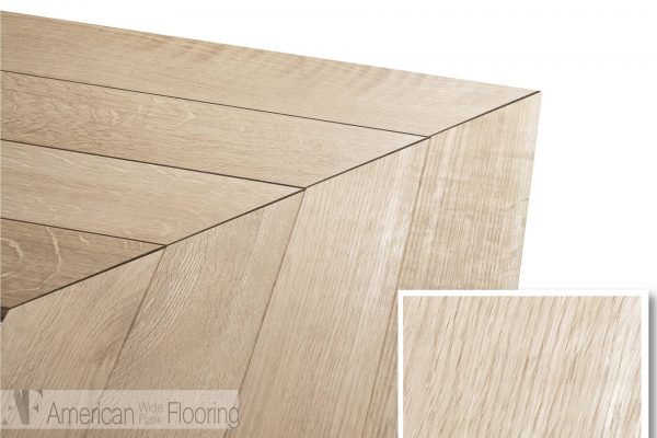 White Oak – Select Natural – Unfinished – Chevron – Rift & Quarter